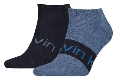Image de Calvin Klein - Chaussettes pour homme (lot de 2) NA963 (43 EU - 47 EU) (Bleu marine foncé)