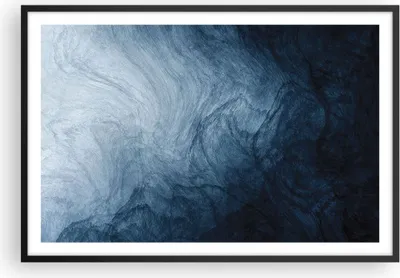Produktbild von Gerahmtes Poster - Schwarzer Rahmen - Wasser Blau Farbe - 91,5x61 cm - Wand Bild - Wanddeko - Wandbilder - Kunstposter - Wandposter - Bilderrahmen - Bilder - Kunstdruck - P2BAA91x61-5106