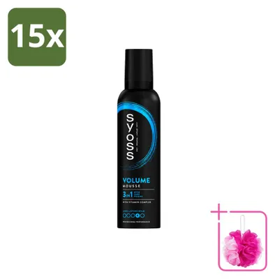 Productafbeelding van 15 x Syoss Volume Haarmousse - 250 ml - Voordeelverpakking - 15 stuks
