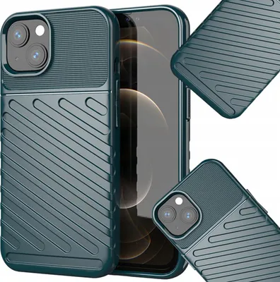 Immagine prodotto di Thunder Case Custodia blindata flessibile per Iphone 13 Mini Verde