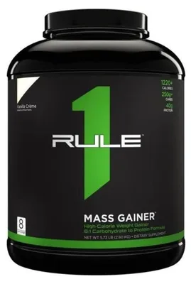 Imagen del producto de Rule One, suplemento para aumentar de peso, sabor crema de vainilla, en polvo, 2600g, código de producto: 17421