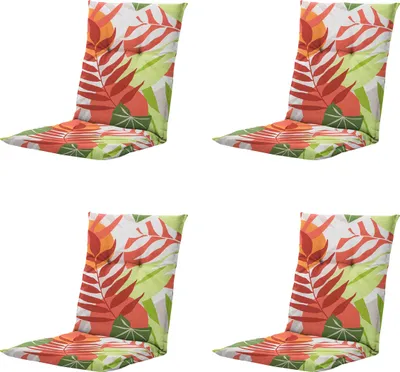 Produktbild von Madison - Gartenstuhlauflage niedrige Rückenlehne Iven terra - ca. 105x50 cm - 4er-Set