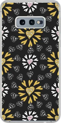 Produktbild von MuchoWow® Handyhülle Schutzhülle Hülle für Telefoonhoesje Samsung Galaxy S10e Mädchen - Herz - Schnittmuster - Mädchen - Kinder - Kinder Silikon Softcase Handy Hülle - Handy
