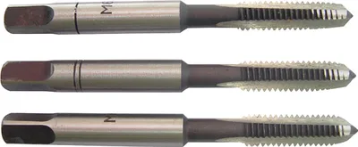 Image de Lot de 3 tarauds métal, Diam.8 mm TIVOLY