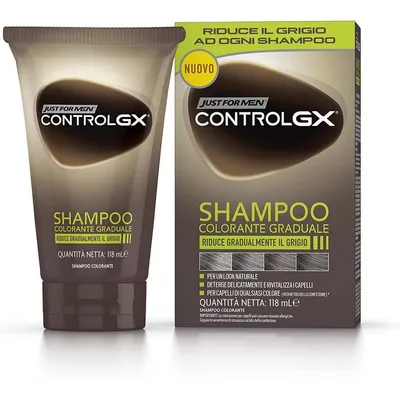 Produktbild von Just For Men Control GX Shampoo Shampoo für graues Haar 118 ml