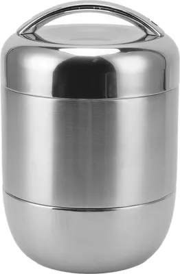 Produktbild von 1,5 l Thermobehälter für Lebensmittel, Edelstahl, mehrschichtig, auslaufsicher, isolierte Lunchbehälter mit Verschlussdeckel für die Arbeit