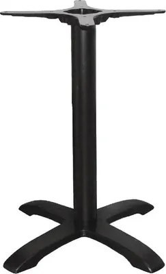 Image de Pied de table Bolero avec base en croix en fonte, hauteur 72 cm