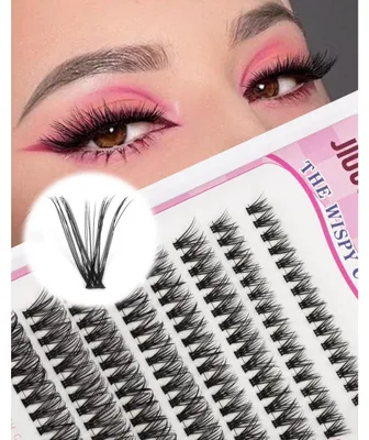 Zdjęcie produktu dla Kępki rzęs C Curl, 8-14 mm, typu Wispy, dodające objętości, pojedyncze rzęsy, naturalne kępki do przedłużania rzęs