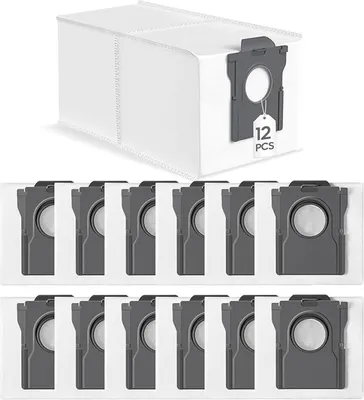 Produktbild von PromoHome® 12 Stück Staubsaugerbeutel kompatibel mit Dreame L10s Ultra Gen 2, L10s Pro, X30/X40/X50, X40/X50 Master, Mova E30/Z50/V50 Ultra