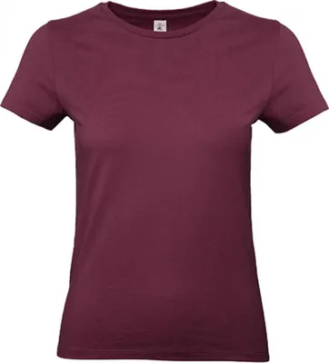 Produktbild von B&C TW04T | Damen T-Shirt / 100 E190 - Farbe: Burgundy - Größe: S
