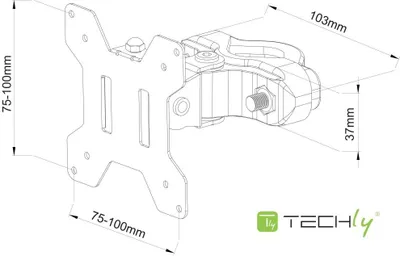 Obrázok produktu pre Techly ICALCD100BK Tisch/Bank Schwarz