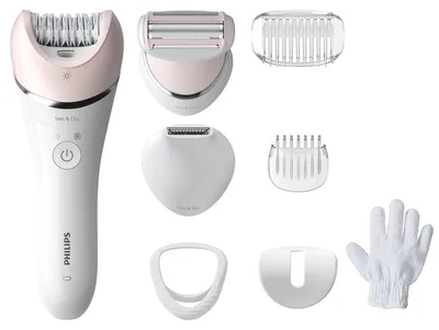 Image de Épilateur Philips Série 8000 BRE721/00, utilisable sur peau sèche ou humide