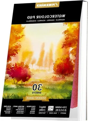 Produktbild von Aquarellnotizbuch aus 30 Blattern kaltgepresst 140lb/300gsm für Aquarellmalerei und Skizzen