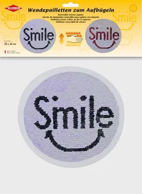 Produktbild von Kleiber Wendepailletten Smile ca. 20 x 20 cm