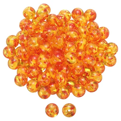100 Natursteinkugeln, 10 mm, rot, rund, glatt, für Schmuck