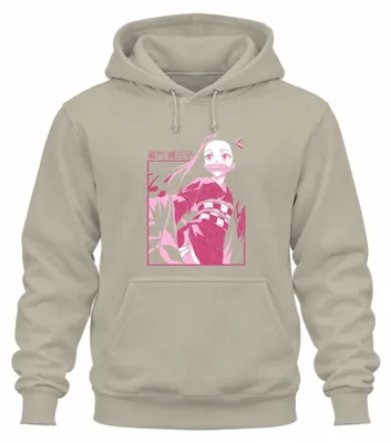 Immagine prodotto di Nezuko Kimetsu no Yaiba Demon Girl Bamboo Anime Gift Unisex Felpa con cappuccio, Nature, M