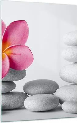 Produktbild von Bilder auf glas - Einteilig - Spa buddhismus ruhig blume - 50x70cm - Glasbilder - Wandbilder - Bilder - zum Aufhängen bereit - Wanddekoration aus Glas - Glas Bilder - Wandbild auf Glas - GPA50x70-2304