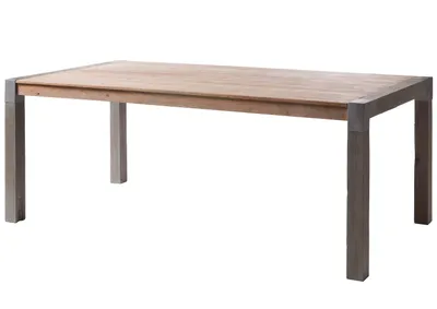 Image de MASSIVMOEBEL24 | Table à manger en bois d'acacia 240x100x76 laqué AMSTERDAM #117