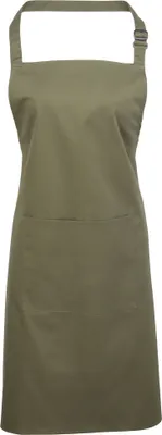 Productafbeelding van Premier schort met zak, kleurrijk, model RW1069 (one size) (olijfgroen)