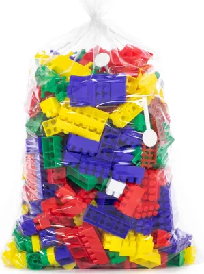 Produktbild von POLESIE Steckbausteine-Set 363 tlg., aus hochwertigem Kunststoff, bunt gemischt, für Kinder ab 3 Jahren, inkl. Lokomotive, 2 Autos, Spielfiguren, Bäume, Straßenschilder und Zäune. Fördert Fein- & Grobmotorik.