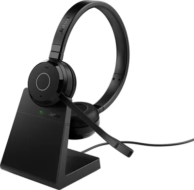 Produktbild von Jabra Evolve 65 TE - USB-A MS Stereo (Include Stand), Verkabelt & Kabellos, 20 - 20000 Hz, Büro/Callcenter, 106,3 g, Kopfhörer, Schwarz