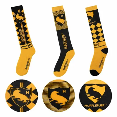 Produktbild von Harry Potter Kniestrümpfe 3er-Pack Hufflepuff