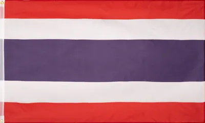 Produktbild von MUWO "Nations Together" | Thailand Flagge | 150×90 cm | Verstärktes Besatzband | Doppelt gesäumte Ränder | MW-86