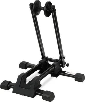 Produktbild von Jayseuw 4 x Fahrradständer - für Vorderrad oder Hinterrad, Kohlenstoffstahl, schwarz, zusammenklappbar