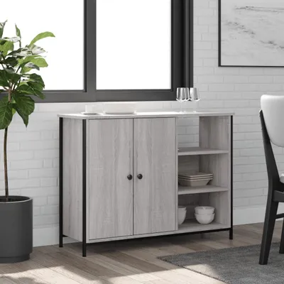 Obrázok produktu pre Maison Exclusive - Komoda sivá Sonoma 100x33x75 cm drevený materiál