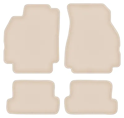 Produktbild von DURBAN Beige Velours-Fußmatten-Set für Renault Megane II CC Coupé, Cabrio (2003-2010)