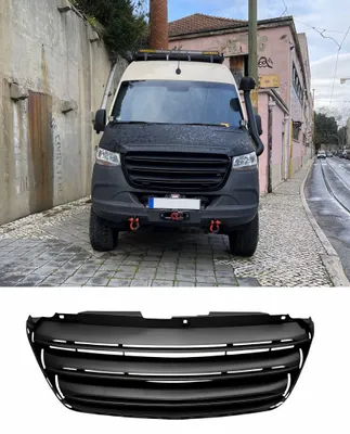 Kühlergrill Sportgrill Grill ohne Emblem für Mercedes Sprinter W907 W910 2018 – Produktansicht