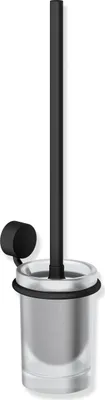 Produktbild von HEWI WC-Bürstengarnitur System 815 schwarz matt, Toilettenbürste mit Halterung