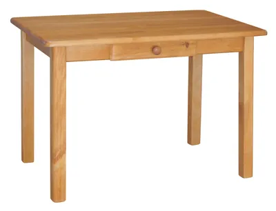 A simple wooden table.
