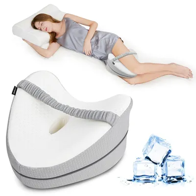 Produktbild von Ergonomisches Kniekissen aus Memory-Schaum für Seitenschläfer