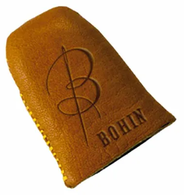 Fingerhut aus Leder, Größe M, braun, 1 Stück