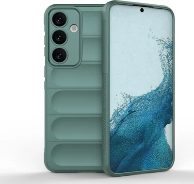Produktbild von Mobigear Bumpy  Samsung Galaxy S24 Plus Hülle Flexibles TPU Backcover - Grün