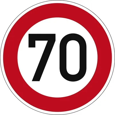 Produktbild von Dreifke® Zul. Höchstgeschwindigkeit 70 Nr. 274-70 420mm Original Verkehrsschi...