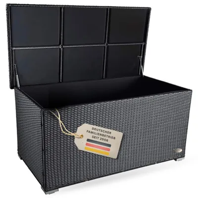 Produktbild von Auflagenbox Venezia 146x83x80 cm rostfrei, belüftet, Deckel als Tischplatte