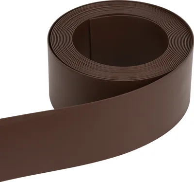 Produktbild von Riossad Rasenkante Kunststoff Flexible runden Oberkante (Hoehe 12,5 cm Laenge 25 m, Braun) Verhindert das Durchwachsen von Rasen Gartenumrandung Pflasterstein rasenkante, witterungsbestaendigen