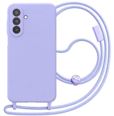 Obrázok produktu pre Avizar, ochranné puzdro pre Samsung Galaxy A25 5G, silikónové, s remienkom, farba: levanduľa
