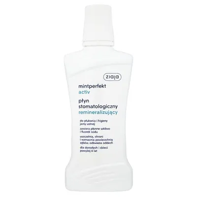 Obrázok produktu pre Ziaja Mintperfekt Activ Płyn do płukania jamy ustnej remineralizujący 500 ml