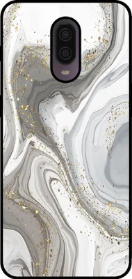 Produktbild von Smartphonica Telefon Fall geeignet für OnePlus 6T mit Marmor Druck - TPU zurück Abdeckung Fall Marmor Design - Silber