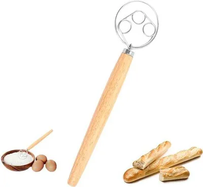 Produktbild von Famanu Deeggarde aus Edelstahl für Brot- und Kuchenteig - Holzgriff