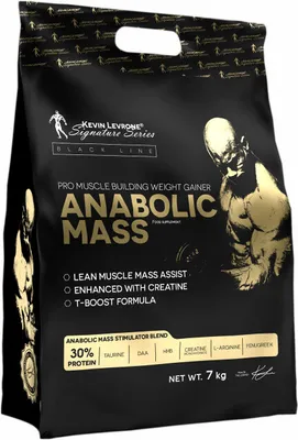 Obrázok produktu pre Kevin Levrone Anabolic Mass 7000 g čokoláda-lieskový orech / Gainery / Komplexný gainer s vysokým obsahom sacharidov, proteínov a anabolicky pôsobiacich látok