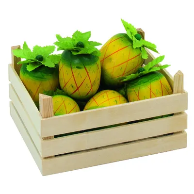 Produktbild von Goki 51669 Ananas, Obstkiste, Kaufladen Zubehör