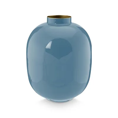 Produktbild von Pip Studio Vase Metal Blue 32cm