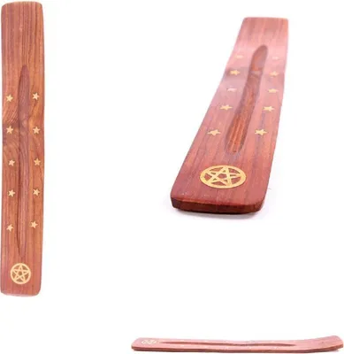 Image de Attrape cendres Pentagramme & étoiles Bois de Shesham