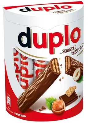 Produktbild von duplo Duplo das Original, 10 Riegel mit Waffel, Nugatcremefüllung und Schokoladen-Überzug