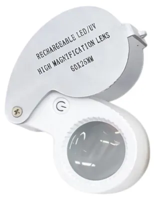 Obrázek produktu pro Verk 09215 Šperkařská lupa 60x s LED a UV osvětlením