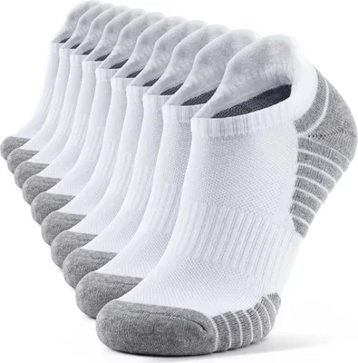 Obrázek produktu pro 5x Premium uni krátké ponožky, bavlna, velikost 37-46, A0573, bílá, M/L